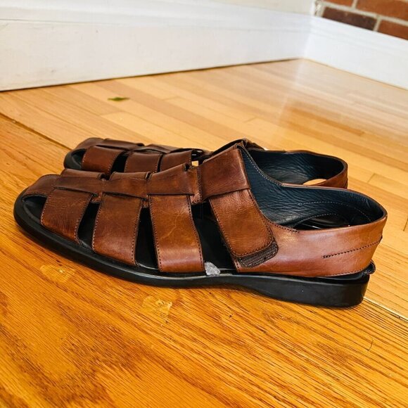 To Boot New York Men’s Adam Derrick Fisher Leather Sandals Made In Italy. Sz 11 main image 6